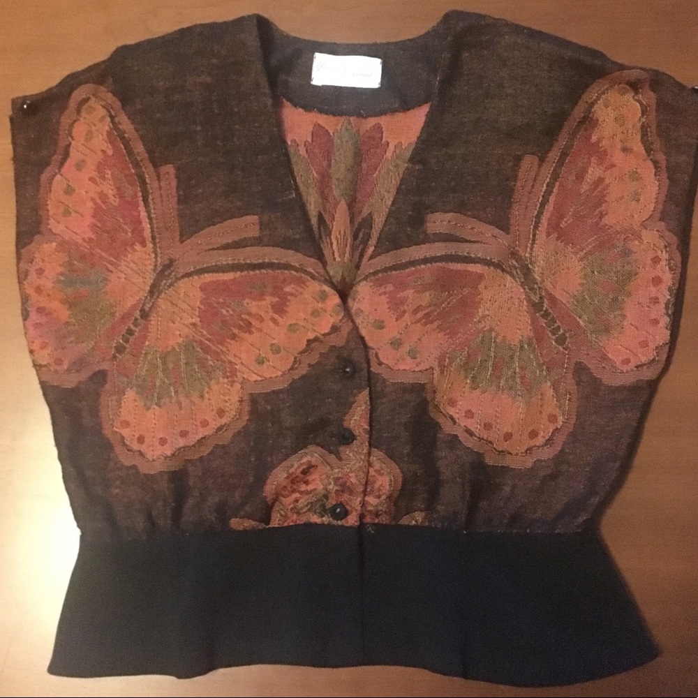 Vintage Butterfly Vest Top